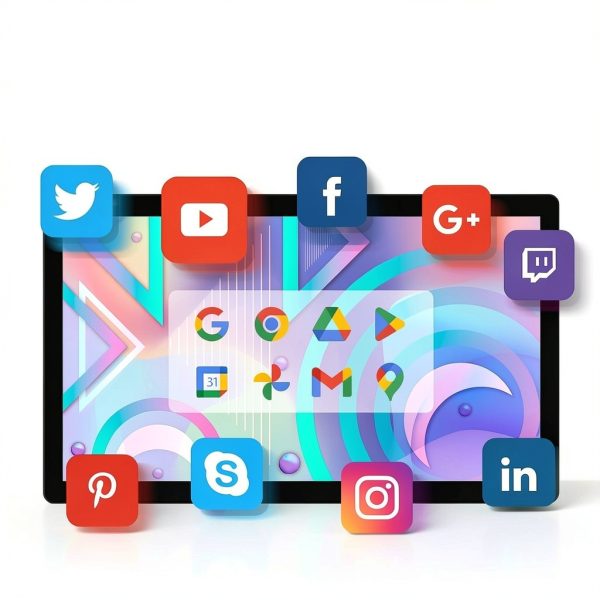 32 inch Smart Screen - Android 11 Touchscreen Monitor with Built-in Speakers, 2.0 MP Camera, 4G & 32G, HDMI Out, Digital Signage for Commercial Display, Wall-Mountable or Desktop-6