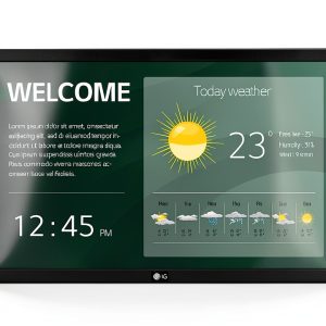 LG 22” 22SM3G-B Series IPS FHD LED Back-lit Digital Display with Embedded CMS, Quad Core SoC with webOS™ 4.0, Smart Signage Platform, & Built-in WiFi-0