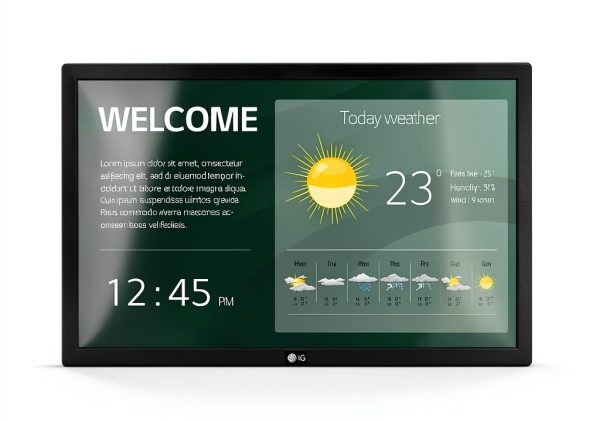 LG 22” 22SM3G-B Series IPS FHD LED Back-lit Digital Display with Embedded CMS, Quad Core SoC with webOS™ 4.0, Smart Signage Platform, & Built-in WiFi-0