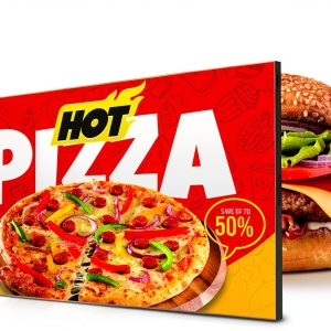 32" Digital Signage Disply, 2000nits High Brightness Advertising Display, Slim Fit Frameless Wall Mount Digital Signage, CMS Remote Publish, 24/7 Working, Smart Split-Screen, HDMI/USB/WiFi/Android OS-0